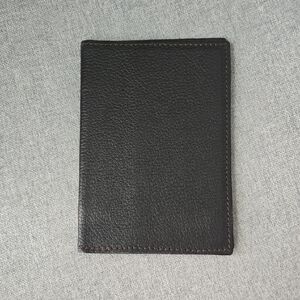 Dark Briwn Genuine Leather Passport Holder, NWOT